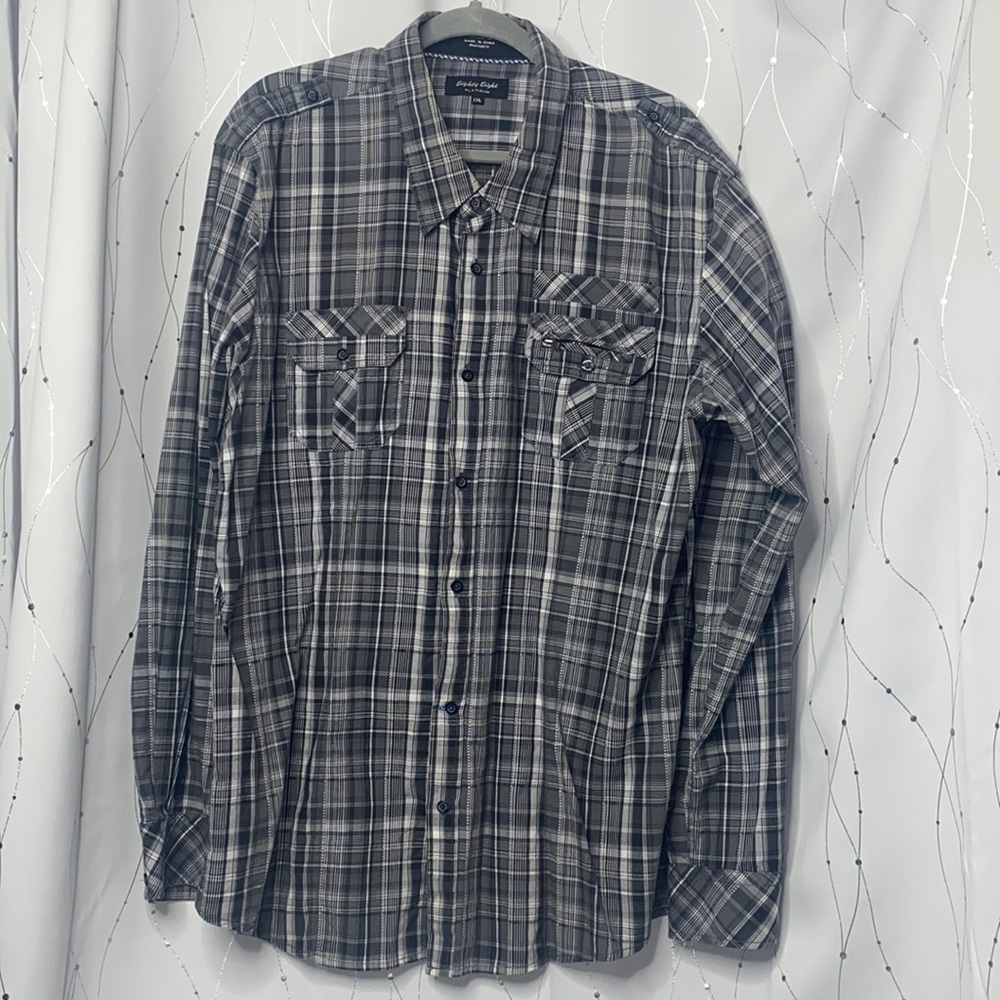 Eighty Eight Platinum Mens Button Up Long Sleeve XXL